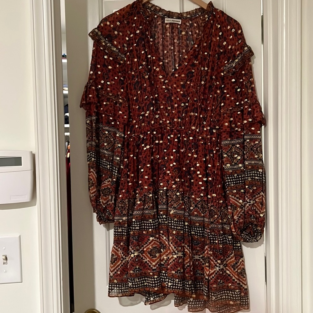Ulla Johnson Silk Mini Dress with Tie